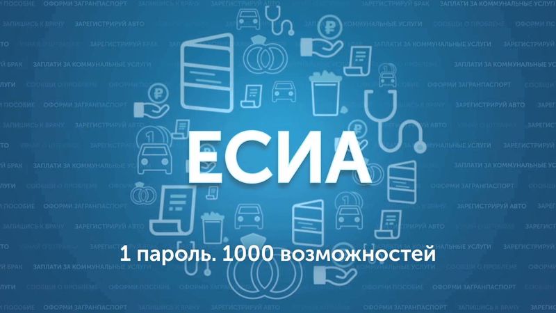 ЕСИА. 1 пароль - 1000 возможностей!.