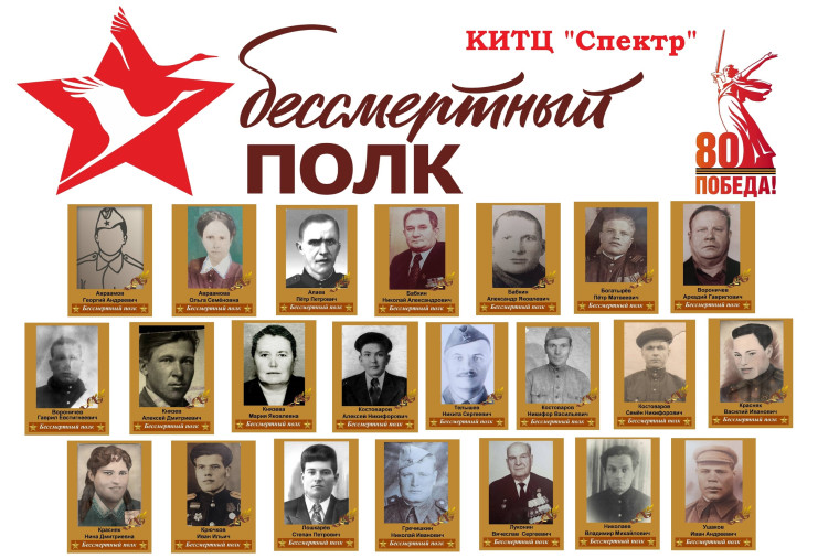 Бессмертный Полк работников МБУК КИТЦ "Спектр". Бессмертный Полк работников МБУК КИТЦ "Спектр".
